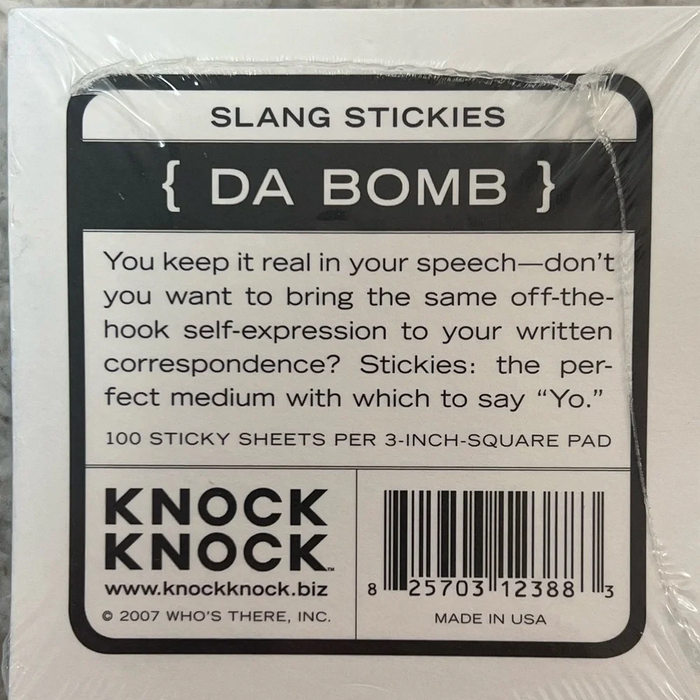 Knock Knock Sticky Notes Notepad Assortment - Set of 5